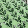 Tecido de Algodão com Bordado de Plantas e Flores Estilo Floresta para Vestidos, Almofadas e Projetos DIY, Tecido com Bordado Plano Multicor