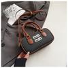 Retro Boston Color Contraste Almohada Portátil Bolsa Pequeña Mujer 2025 Verano Nuevo Más Fácil de Combinar Moda Bolso Bandolera Mensajero de Hombro
