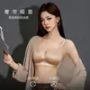 Ropa Interior Satinada de Alta Gama sin Costuras para Mujer, Soporte Suave, Estilo Delgado, Levanta los Lados del Busto, Previene la Flacidez, Sin Aro de Acero, Sujetador para Mujer