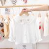 Camisas de Manga Larga para Niñas, Nuevas de Primavera y Otoño Estilo Coreano Moderno Bebé Lindas Camisas, Moda Estilo Bebé Cárdigans Pequeños Algodón