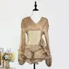 Minifalda Elegante de Estilo Nicho para Verano 2026 con Diseño de Ceñido a la Cintura, Efecto Adelgazante, Súper Bonita, Vestido con Volantes Florales 3D