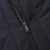 Jaqueta Acolchoada com Forro de Lã para Outono e Inverno, Casaco de Algodão Quente para Pai, Roupa Externa de Algodão com Gola Reversível para Homens de Meia-Idade e Idosos
