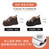 SJN6789-29 mocasines de plataforma para mujer de invierno con forro polar cálido 2023 nuevos combinan con todo aumento de altura oculto zapatos de cuero