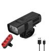 Farol de Bicicleta Elétrica Inteligente com Display Carregamento USB Alta Potência Luz Forte Impermeável Lâmpada de Iluminação Noturna para Bicicleta