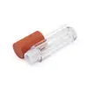 Tubo redondo de brillo labial de 3ml6ml material de embalaje plástico transparente brillo labial botella vacía maquillaje moldeo por inyección tubo de brillo labial material de embalaje