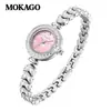 Mo Ya Gao Relógio Feminino Mais Vendido Relógio Pulseira Sereia Relógio de Nicho Completo em Diamante Explosões de Comércio Exterior Relógio de Quartzo à Prova d'Água