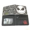 Skull JACK noite de Natal choque porta-moedas JACK carteira curta com zíper carteira carteira porta-cartões carteira