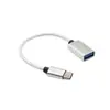 Cabo de Dados OTG Tipo-C para USB 2.0 Celular para Pen Drive Conversor Compatível com Android Huawei Xiaomi Cabo Trançado