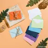 En Stock Al Por Mayor Estilo Europeo Cinta de Doble Cara de Colores Sobre para Tarjeta de Membresía Mini Tamaño Pequeño Incluye Sobre para Tarjeta de Mensaje Blanco en Blanco