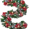 Decoração de Natal Transfronteiriça 2,7m PVC Decorações de Natal Hotel Shopping Bar Decoração de Pendurar na Porta Rattan Criptografado de Natal