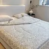 Estilo Nuevo de Primavera y Verano Colcha de Algodón Tejido de Verano, Colcha de Verano Refrigerante para Niños, Colcha Fina de Aire Acondicionado para Siesta en Guardería, Lavable a Máquina Individual/Doble