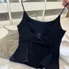 Hermoso Camisole sin Espalda con Almohadillas en el Pecho para Mujer, Sujetador Integrado, Top Corto Impresionante y Bonito para Verano