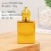 6ML Botella Rosa Sub-botella de Perfume Sub-botella de Perfume Botella con Bola de Cristal Chapada en Oro Portátil Botella Cosmética Wang Cong
