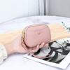 Nuevo Estilo 2026 Mini Billetera para Monedas de Piel de Vaca para Mujer, Cuero Genuino Bolsa de Almacenamiento de Gran Capacidad con Doble Cremallera, Bolso de Mano Multifuncional