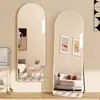 Espejo de Cuerpo Entero, Espejo Móvil para Tienda de Ropa, Espejo Popular para Vestir de Influencer, Espejo que Realza la Belleza con Ruedas, Espejo Multifuncional para Vestir que Aumenta la Altura