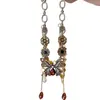 Collar con Borlas de Mariposa de Pedrería de Alta Resistencia para Mujer, Cadena para Clavícula Estilo Maillard Vintage Otoño e Invierno, Cadena para el Cuello Moderna y de Alta Gama