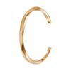 Pulsera Espiral Transfronteriza Nueva de Acero Inoxidable Acero Titanio Personalizada Columna Torcida Forma C Ajustable Pulsera Irregular