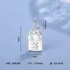 Plata Pura 999 Calabaza de Paz y Alegría Lingote Bolsa de la Suerte Colgante Accesorios para Manualidades con Cuentas
