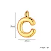 Aço Inoxidável Moda Simples Personalidade Pingente de 26 Letras Dourado Acessório de Letra Inglesa Tendência Em Estoque Atacado