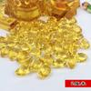 Adornos de lingotes de cristal, cornucopia de lingotes de oro, lingotes pequeños, esmalte de colores, adornos comerciales, pequeños regalos decorativos para inauguración de la casa.