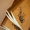Huanmei 18K Grande Caderno de Lição de Casa de Couro para Alunos do Ensino Fundamental e Médio Capa de Couro Flor Ameixeira Orquídea Bambu Crisântemo Caderno por Matéria com Pinyin