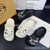 Zapatos Nuevos de Agujeros 2025 Hebilla para Zapatos DIY Combinación Versátil Cadena Coreana Mariposa Oso Decoraciones a Presión Flor para Zapatos Removible
