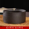 Cinzeiro de Areia Roxa WG6Q com Tampa Anti-Cinzas Médio Cerâmica Sala de Estar Escritório Extinção de Fumaça Acessórios Retro para Casa