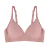 Sutiã Jelly Nude Original Sem Costura para Meninas Faixa de Suporte Macio Lingerie Feminina Expansão Externa Fina Fornecimento Direto da Fábrica