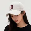 Gorra de Béisbol de Ala Dura Ampliada y Profundizada para Hombres y Mujeres, Estilo Coreano con Bordado 3D Letra B, Gorra Versátil y Adelgazante para la Cara para Hombres