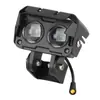Adecuado para Scooter Eléctrico Kukiring3Pro Faro de Aleación de Aluminio Iluminación Ultra Brillante Accesorios de Repuesto para Faro