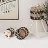 Rack para macetas de mimbre sintético simple, adornos decorativos creativos para el hogar, estante decorativo para macetas de interior de madera maciza, suministro transfronterizo