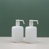 Botella Spray de Plástico Blanco HDPE Cuadrada Plana con Cabeza de Bomba de Boca Larga 500ml ml Botella de Gel Antibacterial sin Enjuague para la Venta
