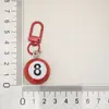 Popular Bilhar Preto 8 Transfronteiriço com Acessórios de Bilhar Simulados Criativo Mini Preto Oito Chaveiro Pingente DIY Acessórios de Joalheria