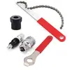 Herramienta de Reparación de Bicicleta de Montaña Herramienta Extractor de Eje Medio Herramienta de Reparación de Bicicleta con Llave Juego de Herramientas para Eje Medio