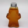Botellas creativas para bebidas, diseñadas a medida con la forma de una figura humana, hechas de plástico transparente PET para jugo y té de leche. Directo del fabricante, con impresión de logotipo disponible
