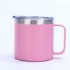 Taza de oficina Amazon de 14 oz con asa, termo de acero inoxidable al vacío de doble capa, taza acompañante portátil para exteriores