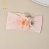 Acessórios de cabelo infantis estilo europeu e americano, tiaras finas florais de verão, confortáveis e macias, projetadas para proteger a moleira, tiaras largas para bebês e crianças pequenas