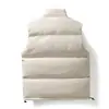 Colete Qg Masculino Outono e Inverno Novo Jaqueta de Algodão com Penas Tendência Feminina Colete Externo Engrossado Casaco de Cintura para Casal