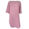 Top Assimétrico Ombro a Ombro Miyake Primavera/Verão 2026 para Mulheres, Design Único, Caimento Solto, Camiseta de Manga Três Quartos para Mulheres