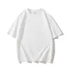 Camiseta de Manga Corta Redonda de Color Sólido 5A de Algodón con Amoníaco Líquido Antibacteriano Físico para Hombre y Mujer con Logotipo de Empresa Camiseta de Trabajo Personalizada
