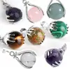Colgante de Piedra Ojo de Tigre Amatista con Cuentas a Dos Manos Joyería Personalizada Europea y Americana Accesorios de Exportación Transfronteriza Amazon Ebay