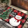 Serie de Árbol de Navidad Más Vendida de Temu Transfronteriza Felpa de Cristal Alfombrillas Decorativas de Piso para Sala de Estar, Entrada, Dormitorio, Resistentes a Manchas, En Stock al por Mayor
