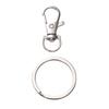 Conjunto de Chaveiros em Liga de Zinco + Ferro 5 Peças/Pacote Chaveiro DIY Feito à Mão Argola de Mola Fivela Redonda Gancho Caseiro Atacado