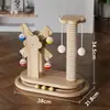 Brinquedo para gato, arranhador para gato, vara catnip para gato durável, poste arranhador para gato que não solta pelos, estrutura de escalada para gato, ferramenta de autoentretenimento, suprimentos para gato
