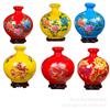 Jingdezhen 3kg Catties Jarra de Vino de Cerámica Botella de Vino Contenedor Frasco al por Mayor Cristalería Peonía Roja Dragón Amarillo con Embalaje