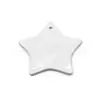 Colgante de cerámica de transferencia térmica Colgante de cerámica navideña Colgante navideño redondo de 3 pulgadas Colgante decorativo Colgante pequeño navideño