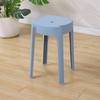 Moda Escandinava Taburete Redondo Plástico Engrosado Taburete para Adultos Apilable Banco para Mesa de Comedor Silla para el Hogar Taburete de Repuesto Taburete Alto