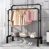 Fábrica de tendedero de piso para interiores para el hogar perchero de interior para ropa perchero de dormitorio simple estante de almacenamiento para balcón para secar ropa