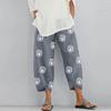 Pantalones casuales sueltos y sencillos para mujer de talla grande, de color liso, nuevos de Yma Sun Speed Tong