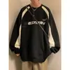 Suéter Vintage Preguiçoso com Gola Redonda Masculino Primavera e Outono Estilo Japonês Jovem Moderno Moletom Versátil Ins Casual Tendência Top